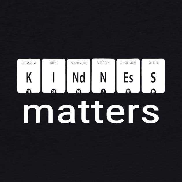 Science Teacher Gift Kindness Matters Periodic Table by Alita Dehan